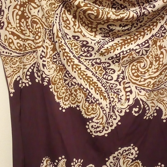 NWOT - The Limited - Flowy Brown Decorative Sleeveless Top - Size Medium - Picture 3 of 7